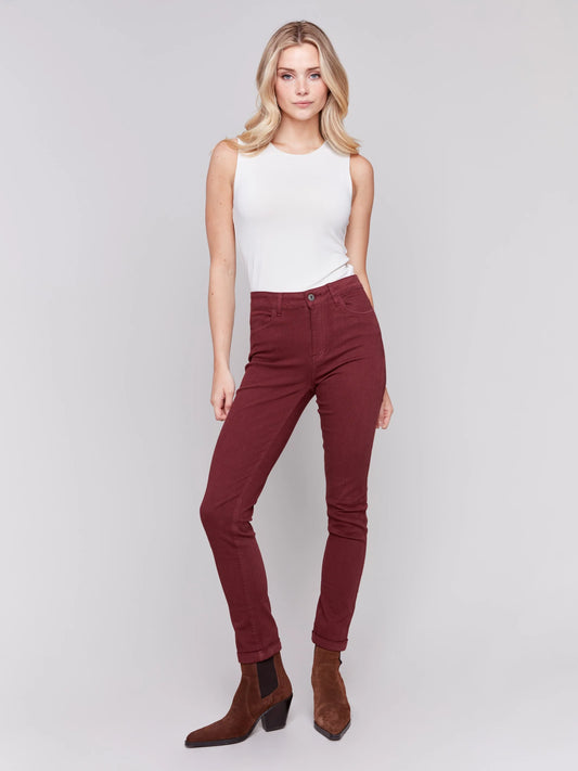 C.B C5309X Cuffed Hem Twill Jeans