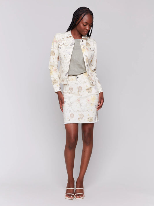C.B C6302T Printed Stretch Twill Jacket