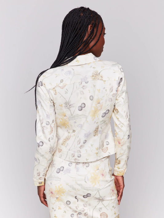 C.B C6302T Printed Stretch Twill Jacket