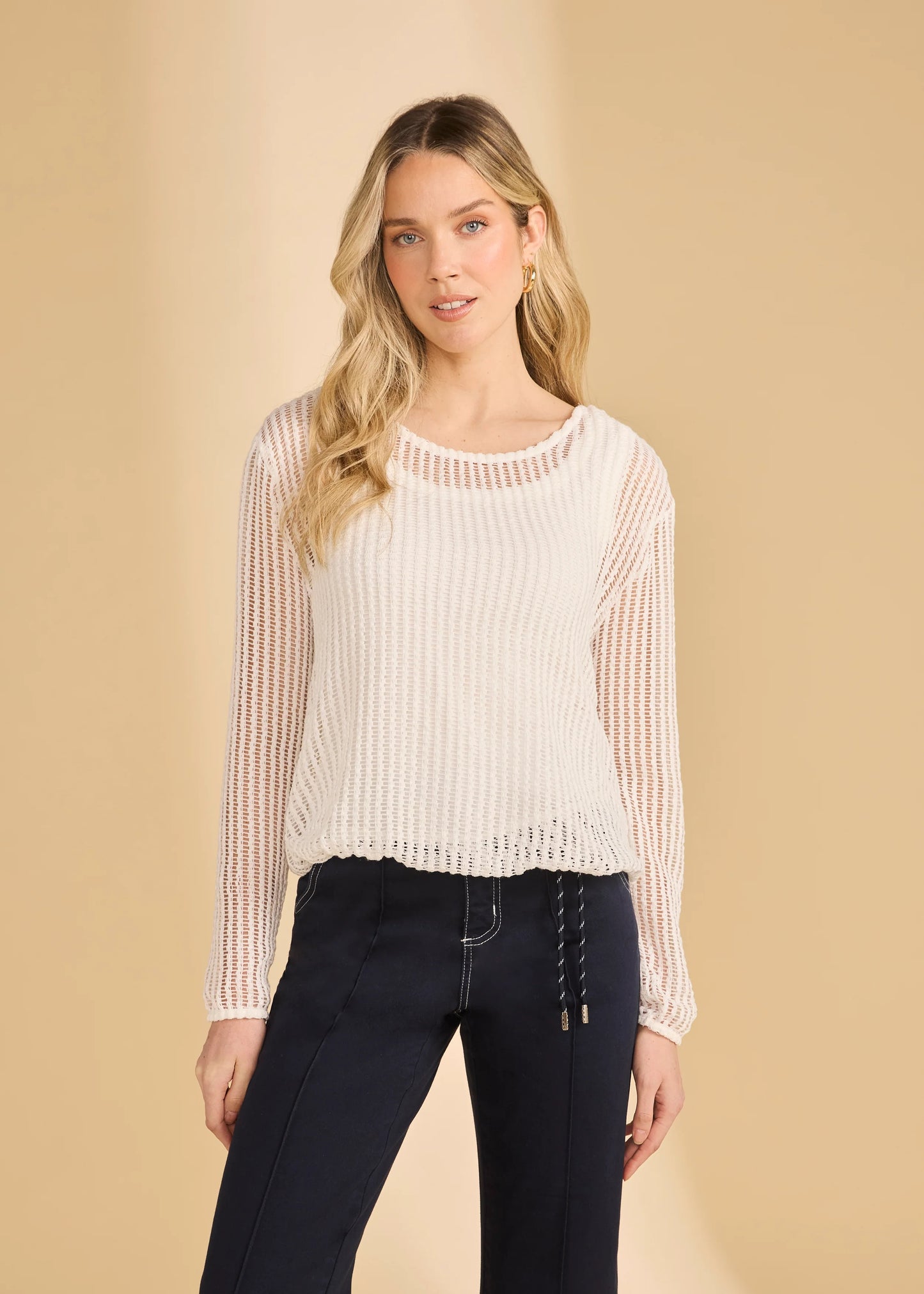 FDJ 3648422 Long Sleeve Bubble Top