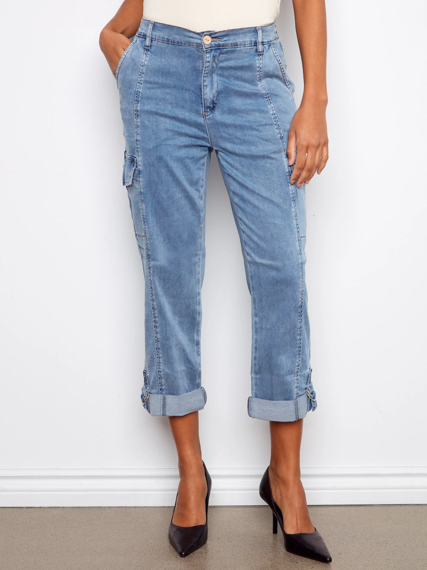 C.B C5492RP Stretch Tencel Cargo Pants