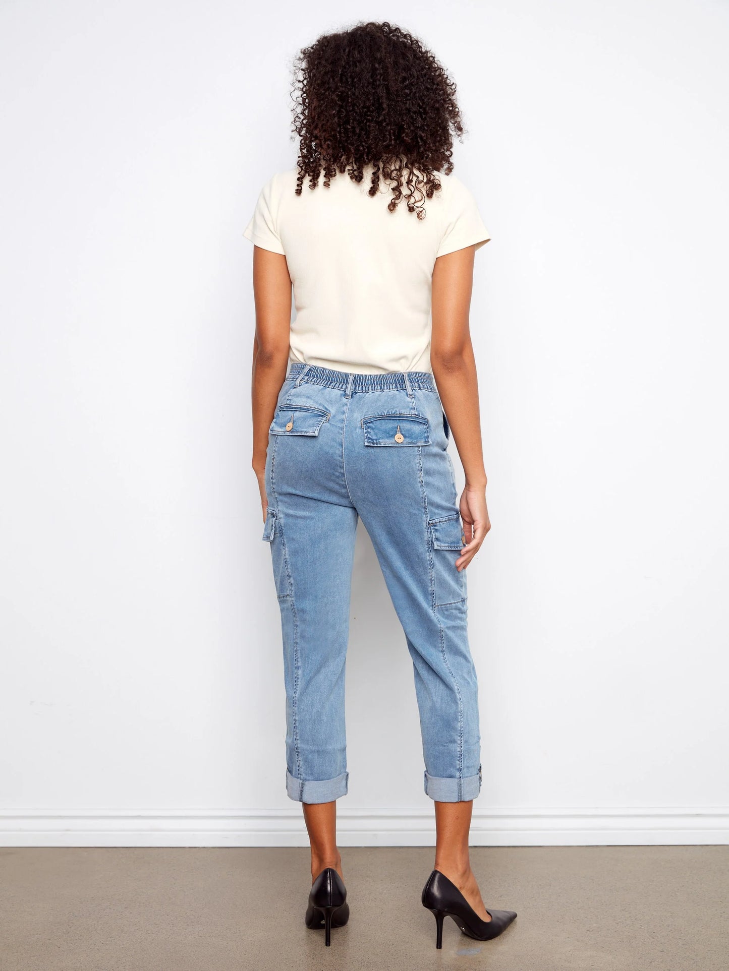 C.B C5492RP Stretch Tencel Cargo Pants