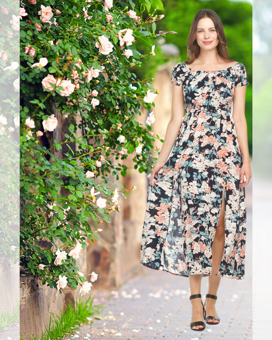 Pap 18522 Floral Dress