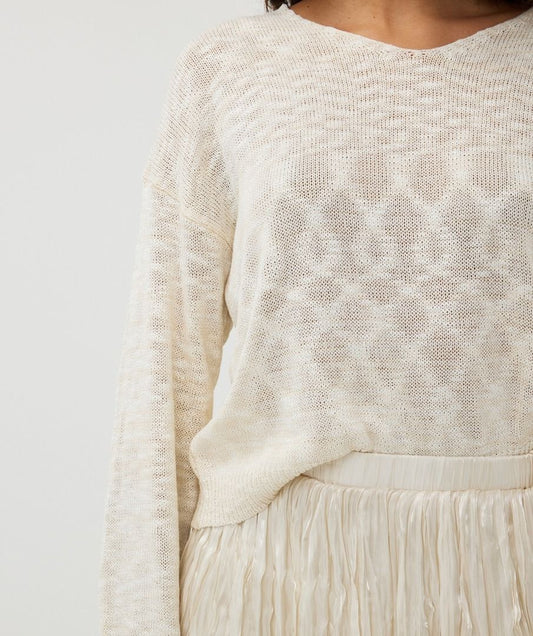 Esq 02018 Boxy Slub Sweater