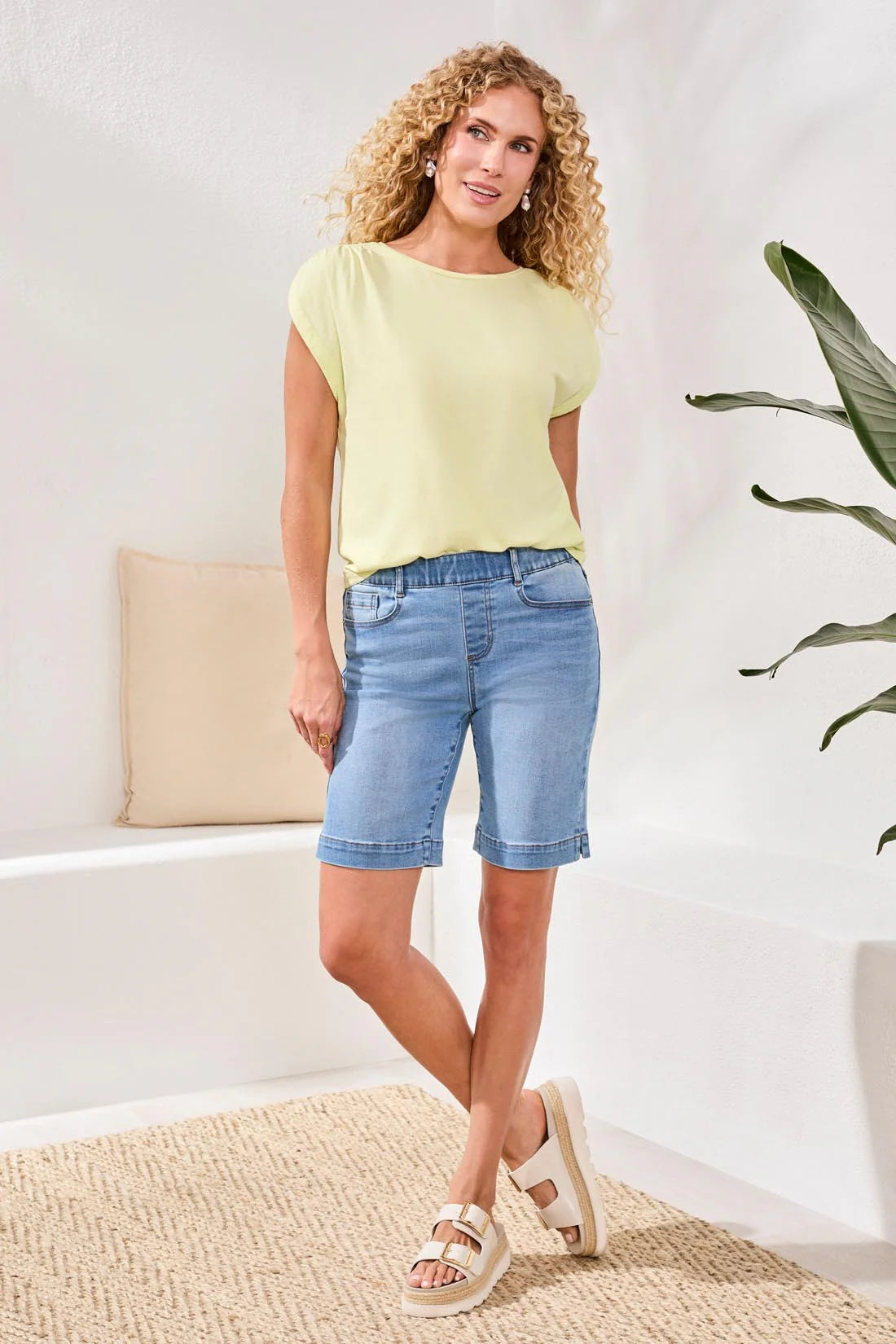 Tri 5709o Audrey Pull-On Bermudas Boundless Stretch Denim