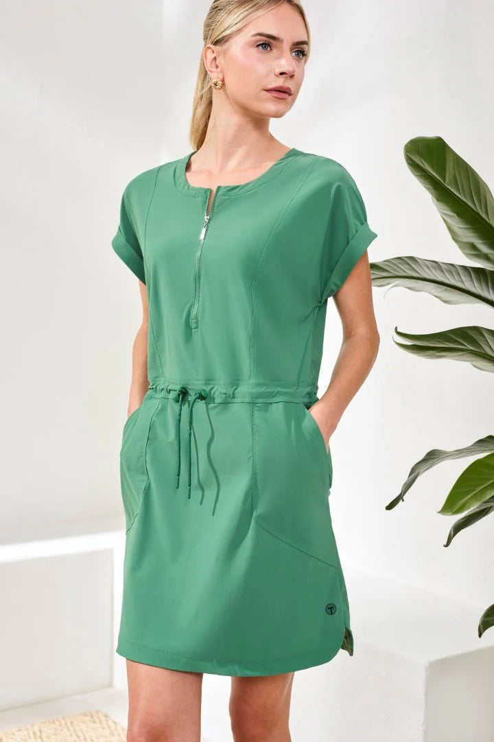 Tri 3093o Zip Dress With Drawcord