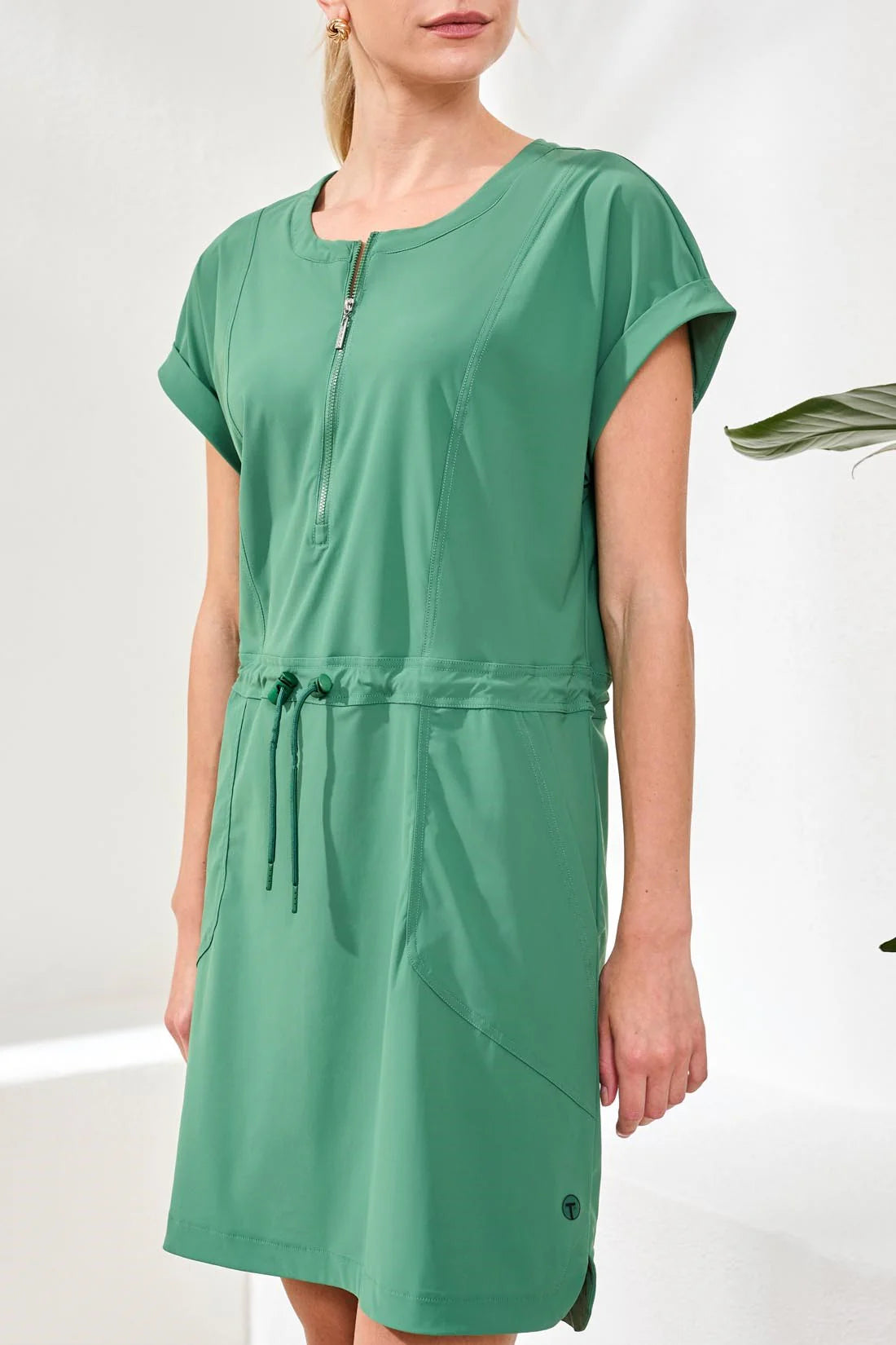 Tri 3093o Zip Dress With Drawcord