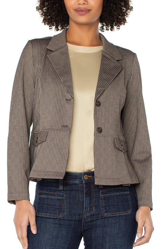 L.P LM1C19TL43 Peplum Blazer