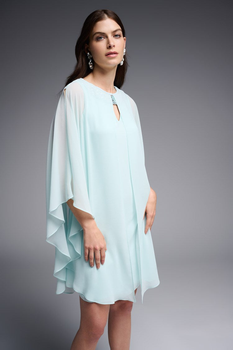 J.R 231705 Dress with Chiffon Cover-Up